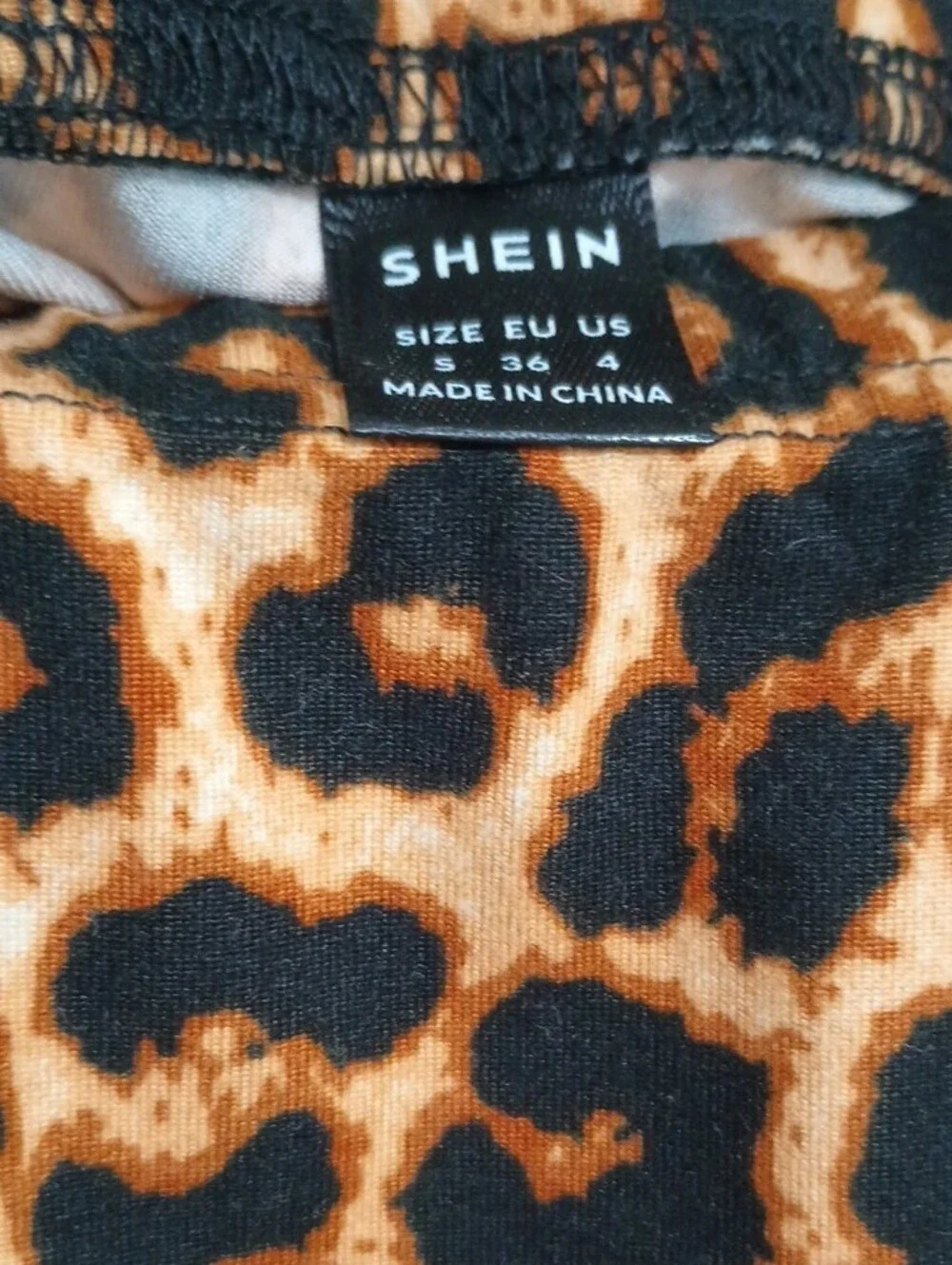 Animal Print Pencil Skirt - Leopard Print Brown